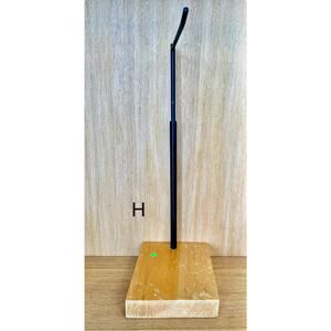 “H” Custom Steel & Wood Retail Display Stand – Adjustable Height